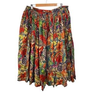 Vintage Phool Skirt Women Size Medium Boho Maxi‎ Broomstick Hippie Crinkle Flowy